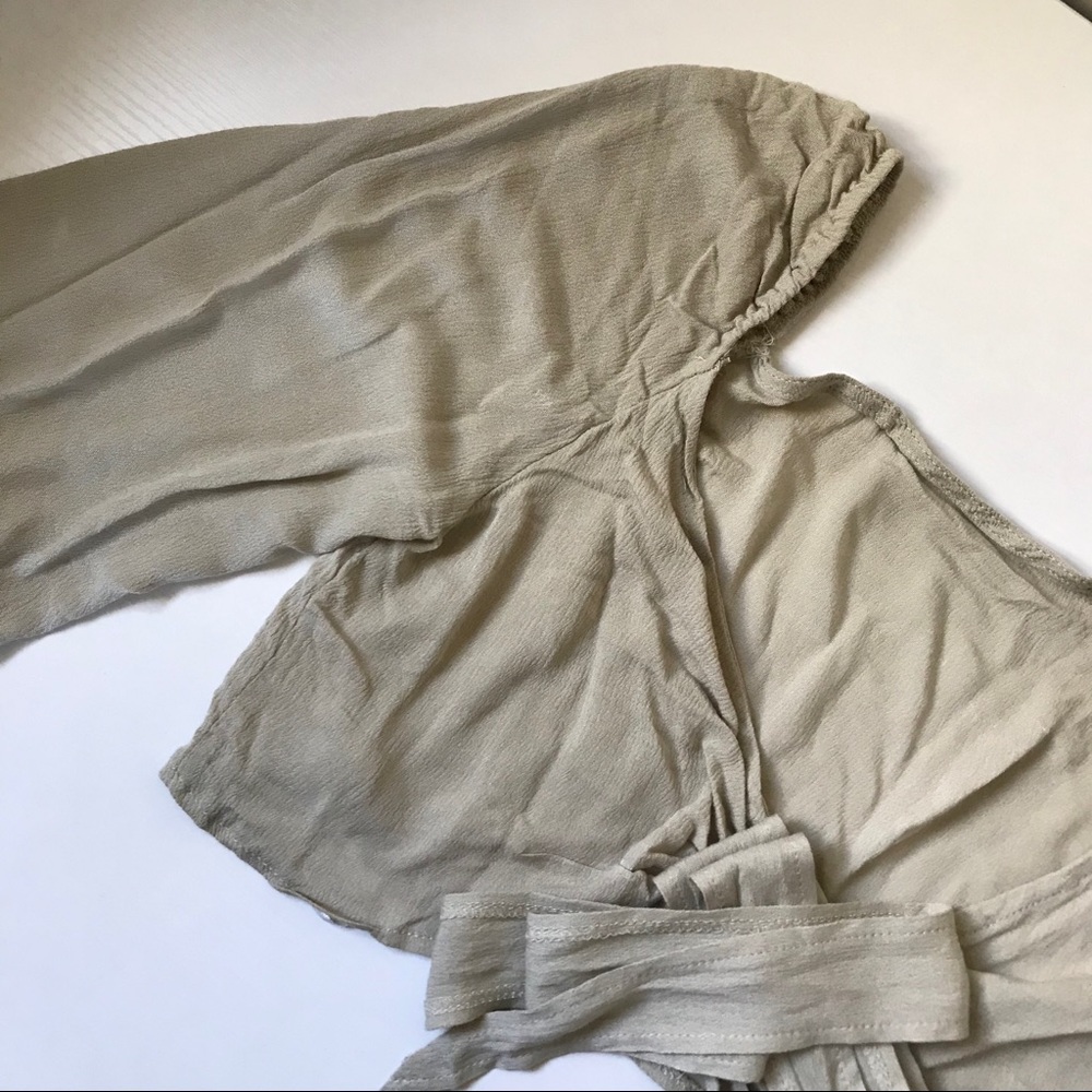 SAGE GREEN MILKMAID CROP TOP